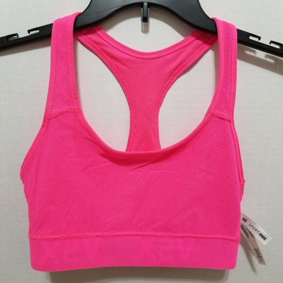 Victoria's Secret bra Small VSX The Player racerback workout gym sports neon - Picture 9 of 10